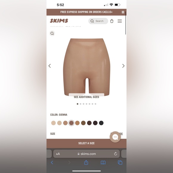 Skims sienna low back sheer sculpt shapewear shorts - Picture 1 of 10